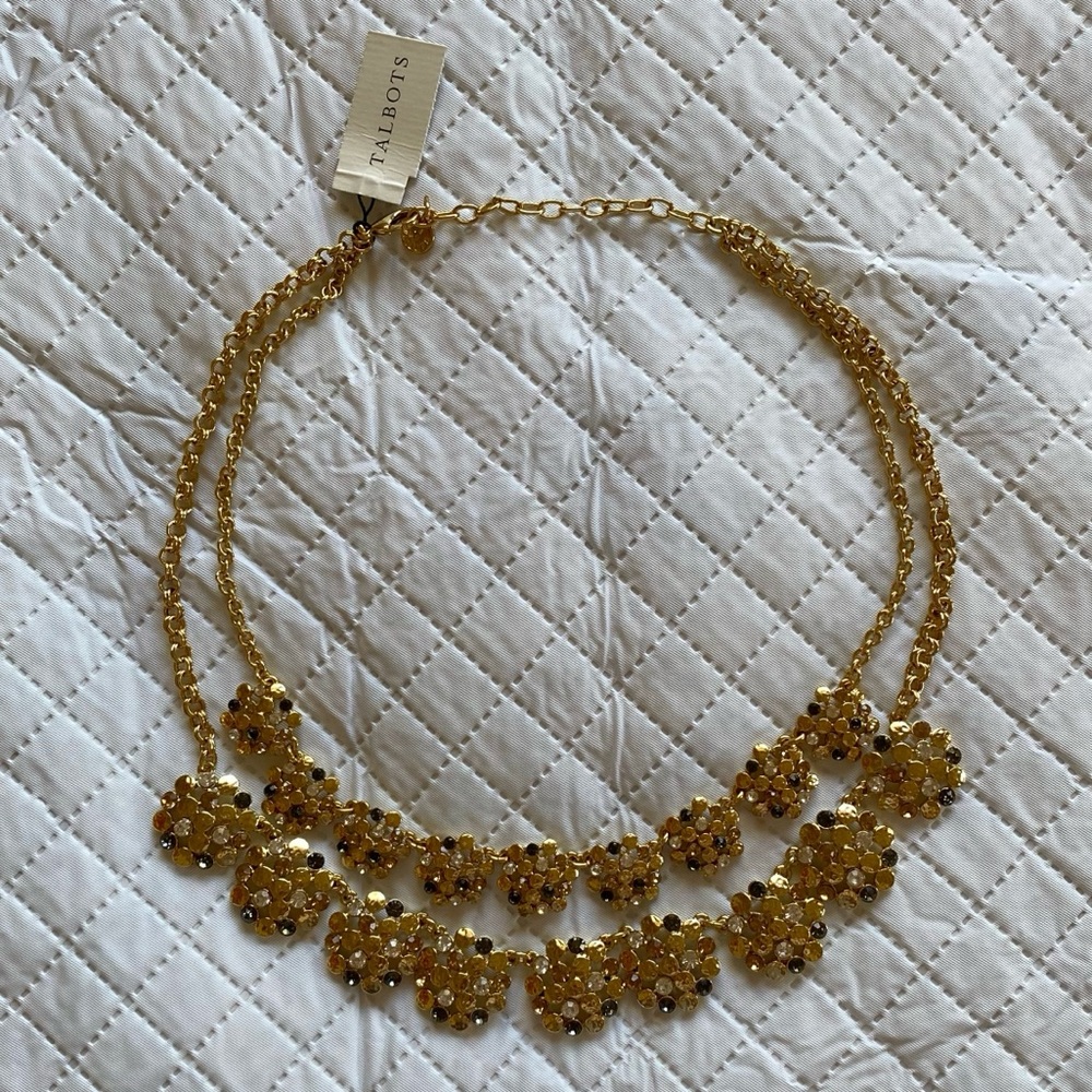 Talbots gold layered necklace